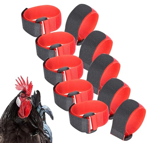 Collar de Nylon para Gallos, Anti Ladridos, Duradero, Tamaño Grande, Correa de Cuello Silenciosa para Pollos