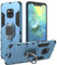 Case for Huawei Mate 20 Pro, Shockproof Cover with 360° Metal Ring Stand, Anti-Scratch Hard Protective Case, Full Body Bumper Case with Camera Protection (Blue)
