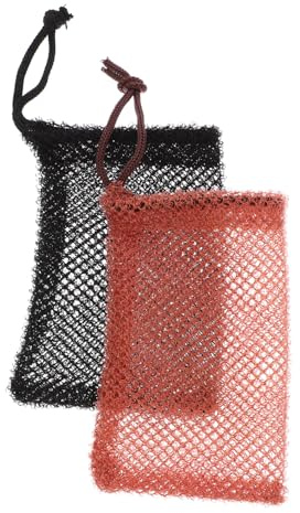 Vaguelly 2 Stück Nylon Seifenschaumnetzbeutel Praktischer Tragbarer Peeling Seifenbeutel Für Gesichts Und Körperreinigung Wiederverwendbar Schnelles Aufschäumen Für Dusche Und Hautpflege