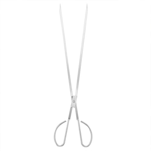 SMASOLO Pinzas de Barbacoa de Acero Inoxidable Tenazas Largas para Herramienta Práctica para Barbacoas y Hogar Resistente al Calor para Camping y Chimenea