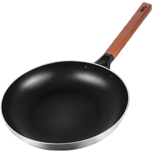lluoqian Padella antiaderente grande - Uso commerciale e domestico, compatibile con fornelli a induzione e a gas(40CM)
