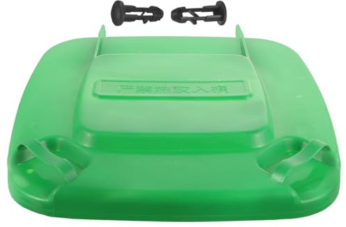 COLLBATH Coperchio Bidone Spazzatura Esterno in Plastica 50l, Ricambio per Contenitori Rifiuti, Resistente alle Intemperie, Facile Installazione