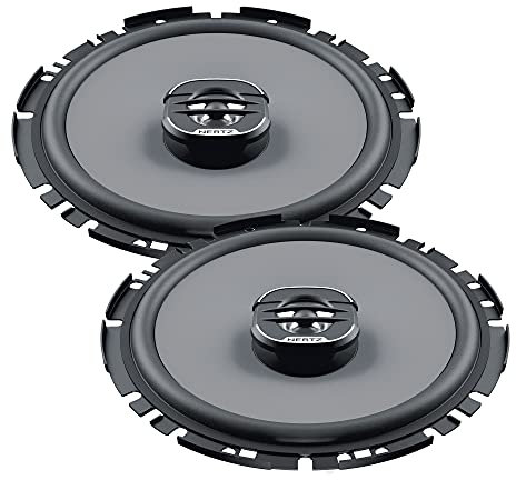 Hertz X 170 – Altavoces coaxiales de 2 vías de 6,7, 200W máx, Cono de Papel prensado y Tweeter de Pei, instalación Sencilla y Sonido Potente para Sistemas de Audio en vehículos