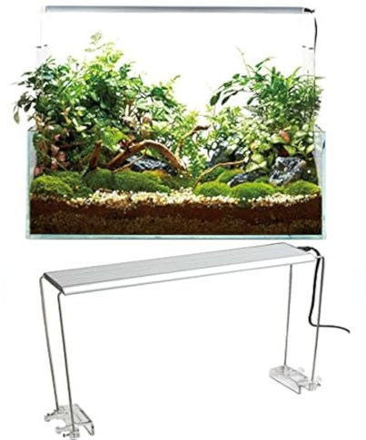 Tutoy 4PCS Edelstahl Aquarium Ständer für Aquatic High LED Licht Lampe Aquarium Halter Halterung Unterstützung - Unterstützung für