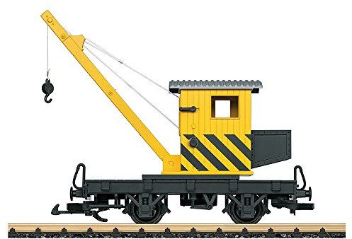 LGB 40043 Crane Truck - Rotating Crane with Hook - Functional Loading Accessories - Detailed Model - Suitable for Outdoor Use - From 15 Years - G Scale - 1:22.5 Scale