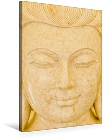 Premium Textil-Leinwand 50 x 75 cm Hoch-Format Seeliger Buddha | Wandbild, HD-Bild auf Keilrahmen, Fertigbild auf hochwertigem Vlies, Leinwanddruck von CrystalLights by Sylvia Seibl