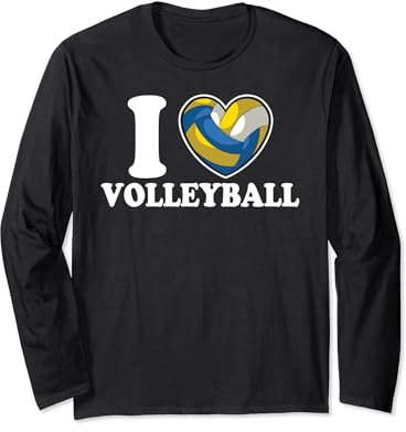 Volleyball Herz Beachvolleyball Trikot Herren Damen Kinder Langarmshirt