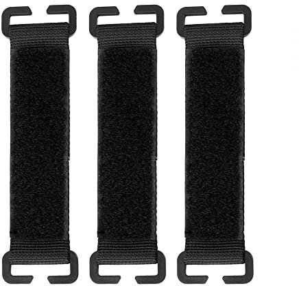 3 st taktiska lappar molle-fäste, taktiska remsor och krok ögla panel för märken ryggsäckar