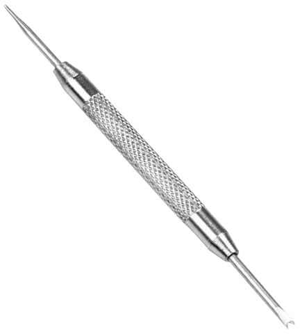 Mikikit Uhrenarmband Werkzeug Mit Doppelkopf Federsteg Entferner Für Präzises Auspinnen Und Austausch Von Uhrenstiften Reparaturwerkzeug Für Uhrmacher Und Armbänder Kompakt 3.15X0.20X0.20In