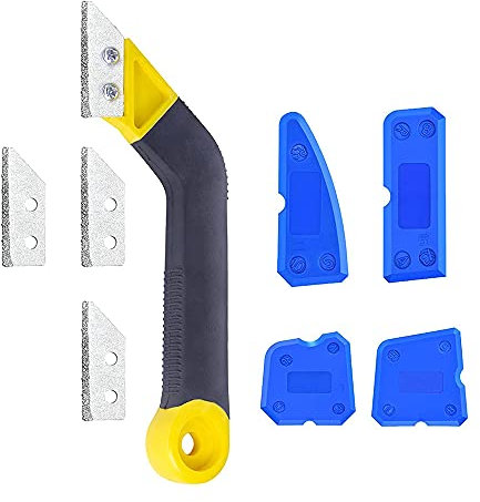 Aorwh 8 attrezzi per la rimozione delle fughe in silicone, strumento robusto per la pulizia delle piastrelle