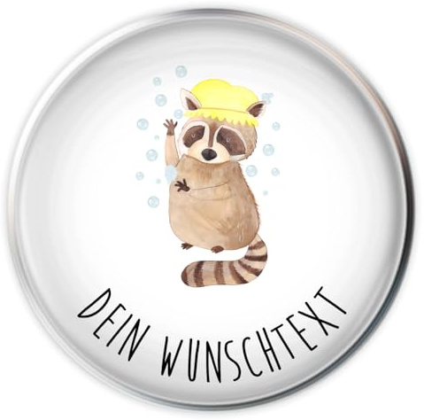 Mr. & Mrs. Panda Waschbeckenstöpsel selbst gestalten Waschbär - Personalisierte Geschenke, individuell gestaltbar, Personalisierter Stöpsel, Plan, Waschen, Waschbeckenstopfen, Tagträumen, Seifenblasen