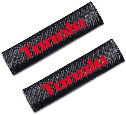 VeroCh 2 Pezzi Fibra di Carbonio Imbottiture Cinture di Sicurezza Protettive, per Alfa Romeo TONALE Protezione Spalla Comfort Cuscinetti protettivi,B