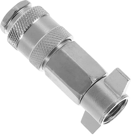 JECOMPRIS Valvola Chiusura Sgancio Rapido per Compressore Aria Giunto Compatibile con Tubi Ad Alta Pressione Accessori per Camion Sicura Perdite per Riparazioni e Pulizie
