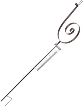 ZwaitL Pluviomètre en métal pour escargot - Outil de mesure précis des précipitations pour jardin et ferme - Avec design en acier inoxydable - Pluies agricoles