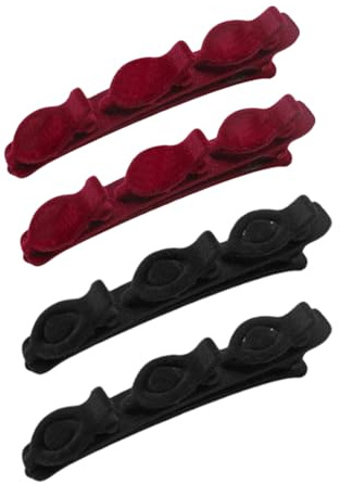 Lot de 2 pinces à cheveux tressées double couche latérale pour femme et fille - Facile à utiliser