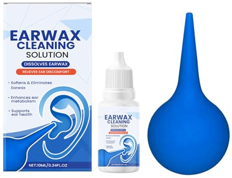 Trochate Ear Wax Drops | Removal Drops Set for Cleaning Ears - Hygiene Dissolver for Itchy Hearing Buzzing Tinnitus Hardened Daily Home Office Women Swimmers Seniors Men Adults