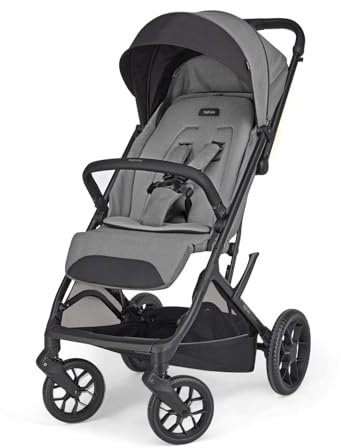 Inglesina Maior Passeggino Compatto e Leggero 7,9 kg, Ruote Grandi Ammortizzate, Seduta Ampia All Season, Chiusura con Una Mano, Capotta UPF 50+, fino a 22 kg, Canyon Grey