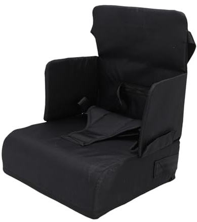 Spacnana Asiento Elevador de Viaje para bebé, Trona Portátil con Empuñaduras Antideslizantes y Correas de Arnés para Mesa de Comedor, Silla de Cocina o Asiento de Automóvil, Diseño de Elevación