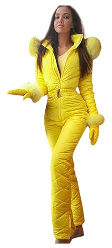 Ski Snow Suits for Women One Piece Snowboard Ski Jacket Jumpsuit Overalls Windproof Outdoor Sports Snow Suits Softshell Coat Jacket Outdoor Skiing Snowboarding Coat Jumpsuit