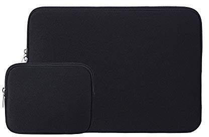 RAINYEAR Housse 15,6 Pouces Ordinateur Portable de Protection Sacoche Laptop Sleeve avec Accessoires Pochette Compatible pour 15,6 Pouces Notebook Computer Ultrabook Chromebook(Noir)