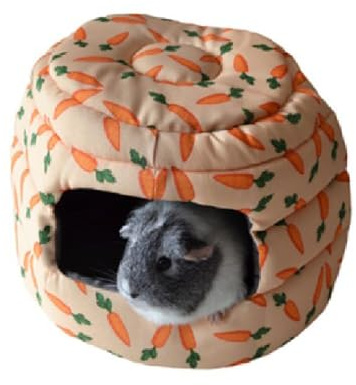 Rosewood 19613 Snuggles 2 In 1 Karotten-Bienenkorb Kuschelbett Für Kaninchen, Meerschweinchen, Frettchen Und Ratten