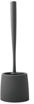 Spirella WC Bürste Klobürste Toilettenbürste „Ricky“ mit hygienischem Behälter matt anthrazit