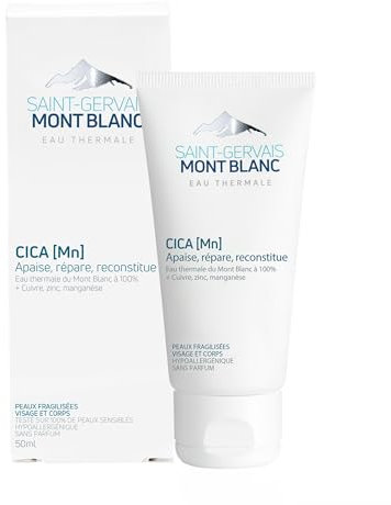 Saint-Gervais Mont Blanc - Cica MN Healing and Repairing Cream for Sensitive Skin - Face and Body - 50 ml