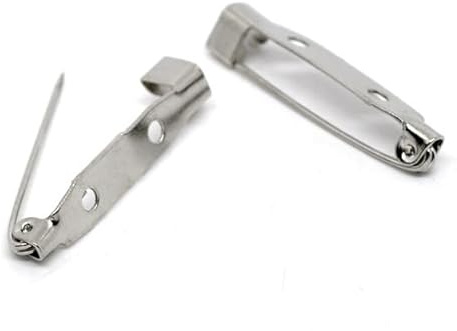 30 stycken premium broschnålar silver i storlekarna – 16 mm till 45 mm – stift säkerhetsnålar metall rostfritt stål för smycken och hantverk broschnål säkerhetsnål (30, 31 mm)