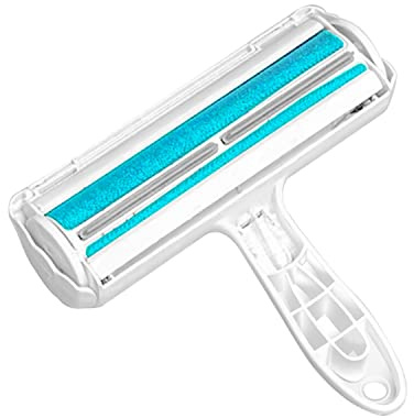 INTIRILIFE Tierhaarentferner in Blau - 20 x 5 cm - Fusselroller für Hunde und Katzenhaare, Wiederverwendbare Fusselrolle