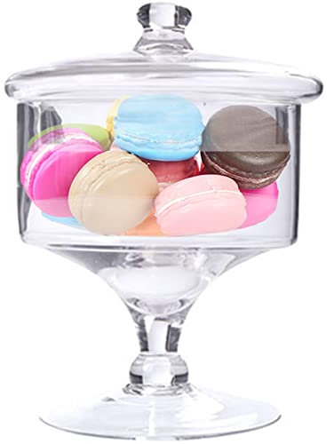 Barattoli decorativi in vetro, per farmaci, per biscotti a buffet, Vaso chiaro,per conservare caramelle, frutta