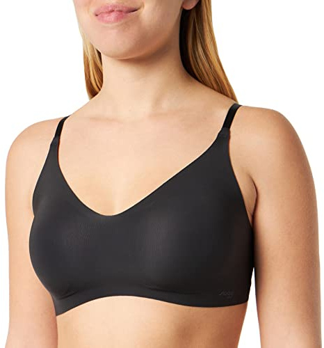 sloggi Women's sloggi Zero Microfibre 2.0 H Bralette Bustier , Black, Xl