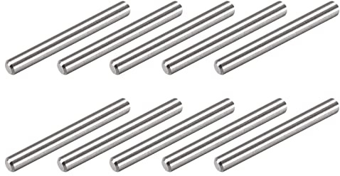METALLIXITY Dowel Pin (3mmx25mm) 50Pcs, 304 Stainless Steel Shelf Support Pegs Pin Fastener Elements - for Metal Devices, Furniture Installation, Industrial, DIY