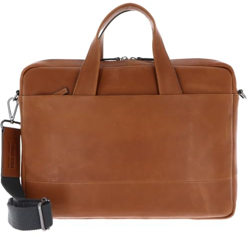 Leonhard Heyden Leder Businesstasche mit Laptopfach Hamburg RV-Aktenmappe 1 Fach 7070 Cognac braun