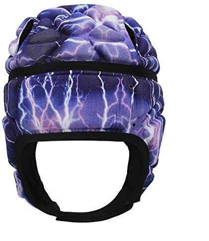 NICEYEA Rugby Helm Kopfschutz Torhüter Fußball Torwart Helm Sport Kopfbedeckung Scrum Cap Kopfschutz Weicher Schutzhelm Unterstützung für Hockey Fußball Rugby