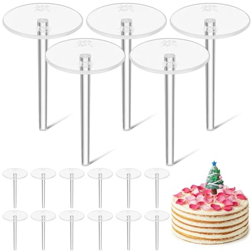 SAFIGLE 100pcs Tool Cake Decorating Stands Diy Cake Accessories Flower Nail Baking Supplies Cake Nail Clear Cake Lifters Cake Topper Nail Cake Decor Holder Cake Supplies Doll Plastic Props