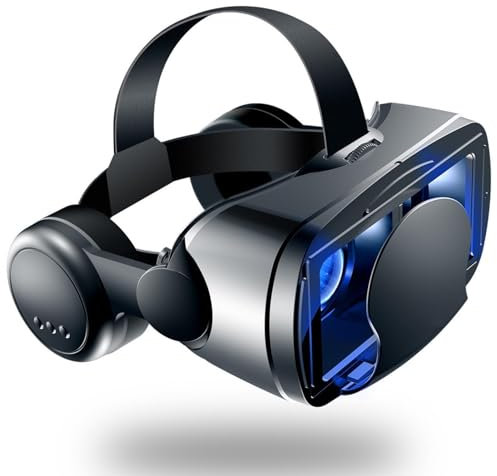 Cuffie VR Occhiali 3D Occhiali VR Altoparlante Auricolare Integrato Casco per realtà Virtuale 3D 5-7 Pollici per TV, Film Sul Telefono, Istruzione e Videogiochi Compatibile con