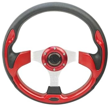 Auto Lenkrad Auto Sportlenkrad Rennsport Typ Universell 13 Zoll 320 Mm Modifiziertes Auto Styling(Rot)
