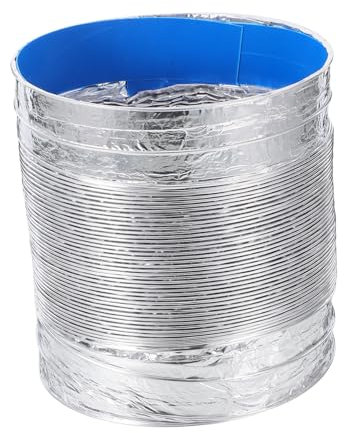 Artibetter Range Hood Exhaust Pipe Thickened Aluminum Flexible Vent Hose Heat Resistant Easy to Install