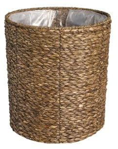 SMPLY. Cesta Mimbre Ideal para Macetas o Decoracíon - Interior o Exterior - Color Natural para Plantas o Almacenaje para tu hogar - Benxi (34 x37 cm)