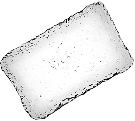 CIYODO Assiette Apéritive Créative en Verre Transparent, Petit Format | Plat de Service Multifonction, Entretien Facile, Style Simple pour Présenter Collations et Desserts