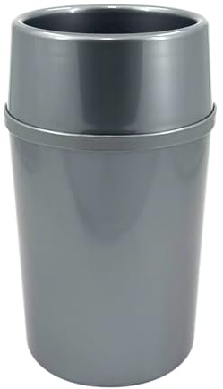 Chabrias Ltd Plastic Silver Wine Cooler - Double Wall Insulated Bottle Cooler for Wine, Champagne, Tabletop, Parties, BBQs - Elegant Bottle Chiller Keeps Drinks Cold, Made in UK
