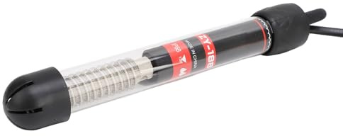 Pssopp Fish Tank Heater Thermostat Exquisite Appearance Glass Aquarium Heater for Freshwater Seawater Fish Tank (25W)