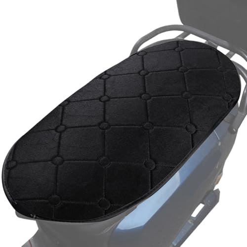 Nudorpn Cojín de asiento para motocicleta, impermeable, calentado, antideslizante, asiento de moto, calefacción, para clima frío, scooter, moto de nieve, excursiones diarias, conducción, viajes