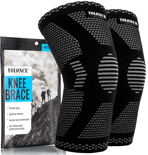 SUSTIVEX Ginocchiera per Uomo e Donne, Fascia Ginocchio, Fascia a Compressione, Ginocchiera Confortevole, per escursionismo, calcio, basket, corsa, tennis(L)