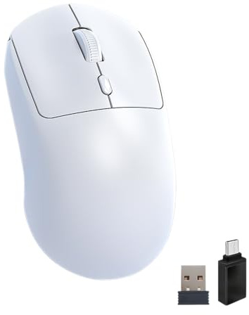 Wowssyo Souris sans fil, Bluetooth, souris sans fil avec DPI réglable 800/1200/1600, souris portable USB 2,4 GHz, souris d'ordinateur ergonomique, pour ordinateur portable, PC, iOS, Android, iPad