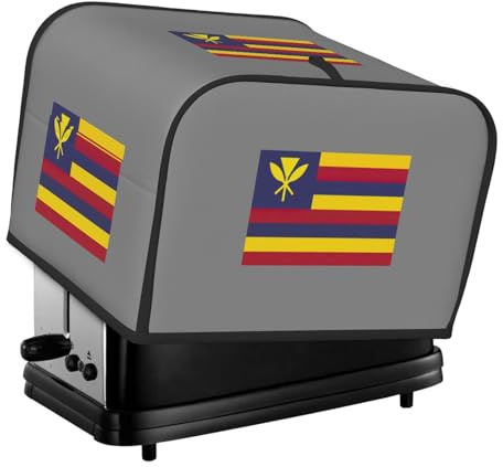 Flag Of The Kingdom Of Hawaii Print 4-Slice Toaster Cover Waterproof Protector Appliance Kitchen Dorm Home Accessory