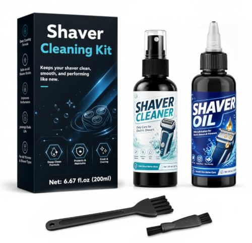 DINGSEN Kit d'huile et de nettoyage pour tondeuse à cheveux et rasoirs, élimine les débris, lubrifie les lames, réduit la friction et la rouille, prolonge la durée de vie de la lame pour la maison