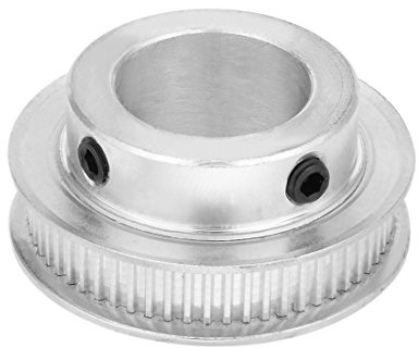 sourcing map Aluminium 60 Zähne 20mm Bohrung Zahnriemenscheibe Synchronrad für 6mm Riemen 3D Drucker CNC