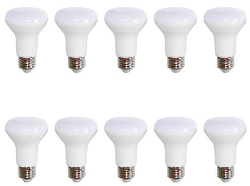 NCC-Licht 10x LED Lampe R63 Reflektor E27 8W Warmweiß 2700K | LED Reflektor ersetzt 50W Glühlampe mit E27-Sockel, 120° Abstrahlwinkel ideal für Akzent- und Spotbeleuchtung