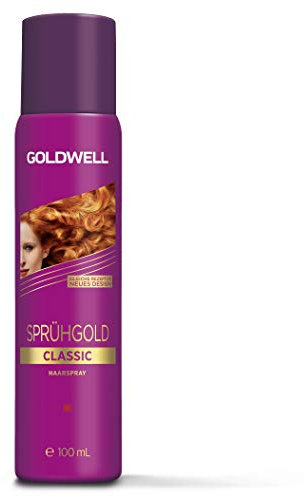 Goldwell Sprühgold Haarspray – Extra Starker Halt, Profi-Styling, Langanhaltend & Glanz – Für alle Haartypen, 100 ml